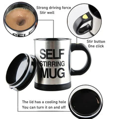 Stainless Steel Shake Electric Mug