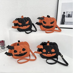 Halloween Pumpkin Crossbody Bag - Novelty Shoulder Purse for Women