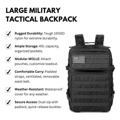 Large Military Tactical Backpack